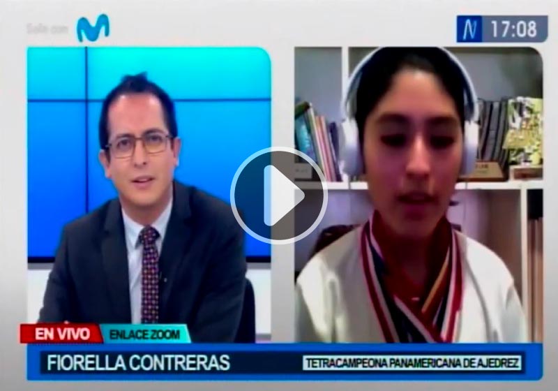 Fiorella Contreras: tetracampeona panamericana de ajedrez en entrevista para Canal N