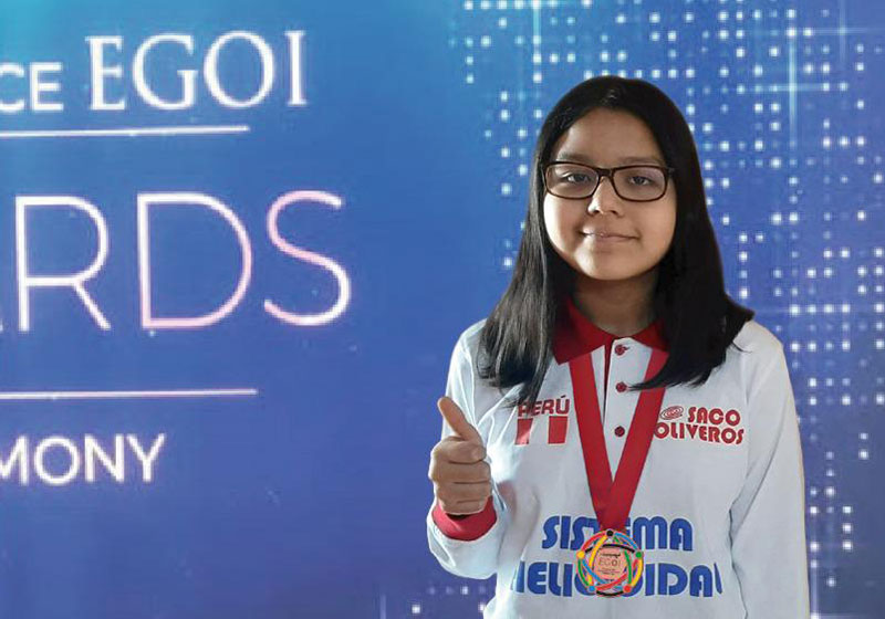 Peruana de 16 años gana medalla en Olimpiada Mundial Femenina de Informática