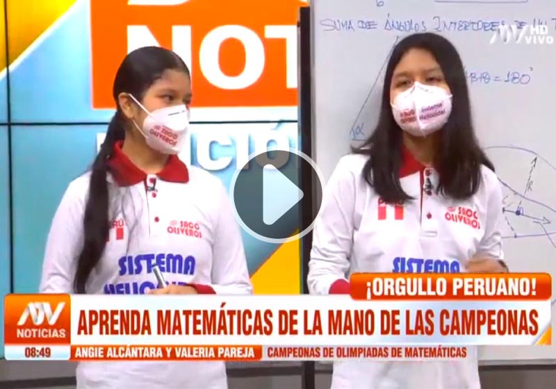 Campeonas de Olimpiada Panamericana Femenina de Matemáticas en ATV Noticias