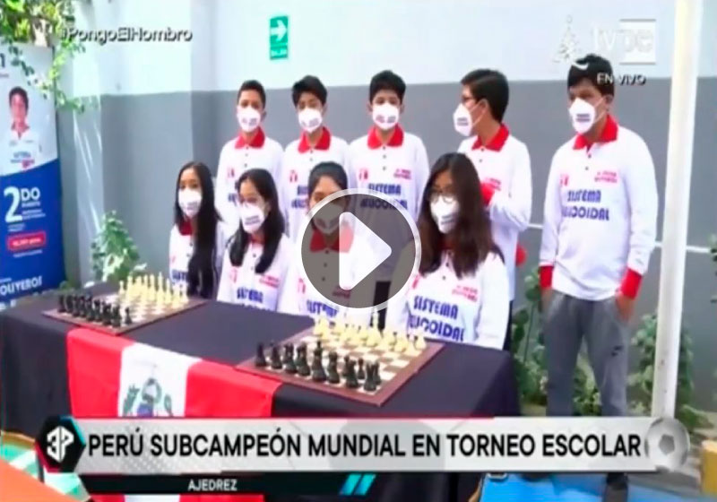 Saco Oliveros logra subcampeonato para el Perú en el Torneo Mundial de Ajedrez Escolar - TV Perú