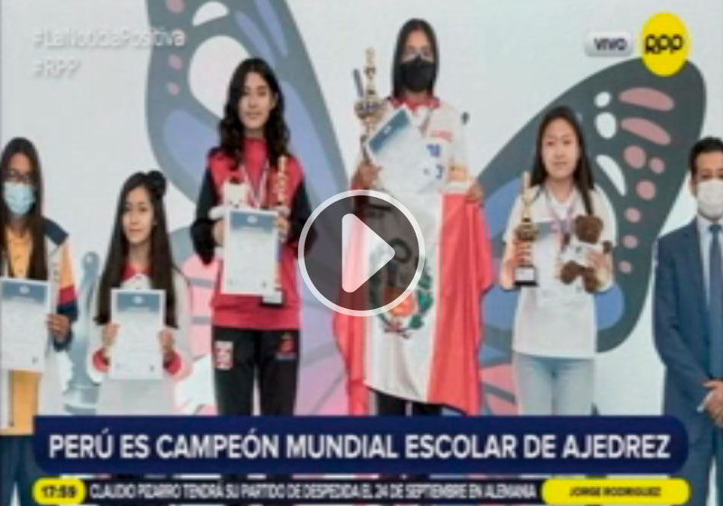 RPP: Perú es campeón mundial escolar de ajedrez