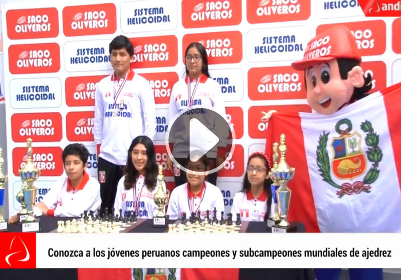 Andina: Logro histórico: Perú se corona campeón mundial escolar de ajedrez