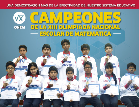 Campeones en la Olimpiada Nacional Escolar de Matemática