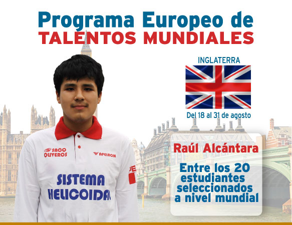 Raúl Alcántara en cumbre mundial de jóvenes talento