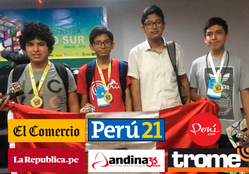 Peruanos ganan medallas de oro en Olimpiada Sudamericana de Matemática