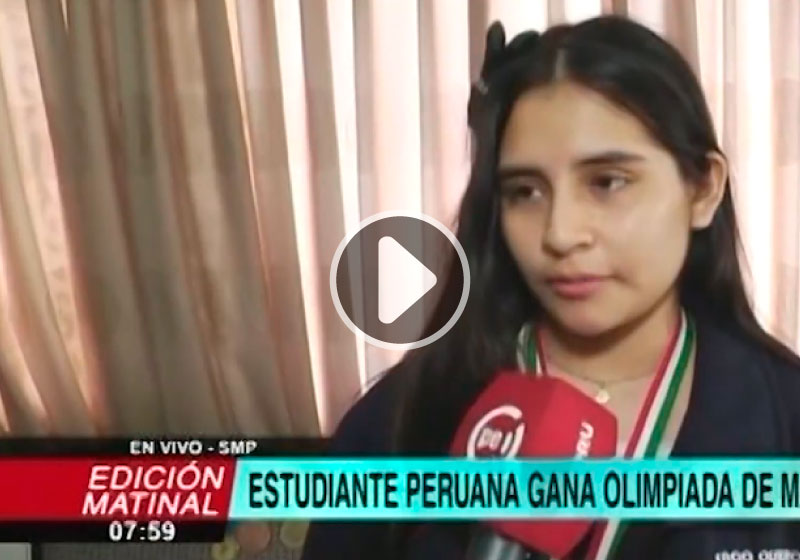 TV PERU: Escolar obtuvo Medalla de Oro en Olimpiada Europea de Matemáticas