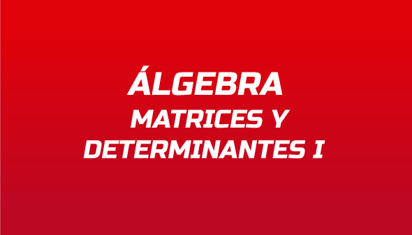 Álgebra: Matrices y Determinantes I