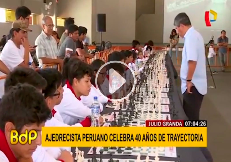 BDP: Julio Granda: ajedrecista peruano celebra 40 años de trayectoria